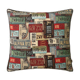 Number Plates Cushion