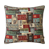 Number Plates Cushion