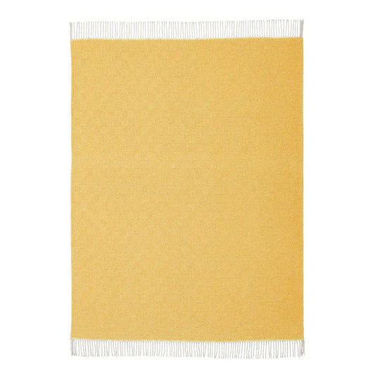 Scatter Box Throw - Geo - Ochre Grey - Geometric Design - Fringed