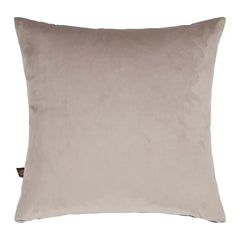 Reverse image of green and blue belgian cut velvet cushion in 43cm size by Scatter Box.