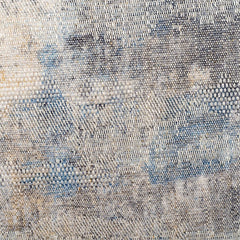 Closeup image of silver/mink velvet cushion in 43cm size. Made from Jacquard fabric by Scatter Box