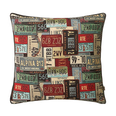 Number Plates Cushion