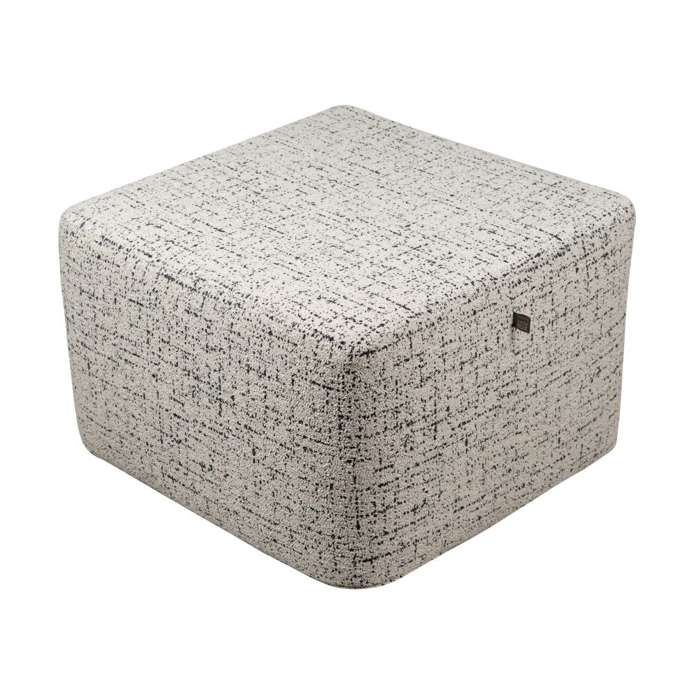 Scatter Box Ottoman Square Coco Cream/Black