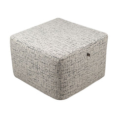 Scatter Box Ottoman Square Coco Cream/Black